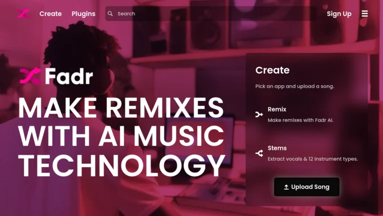 Fadr webbplattform för AI-musikverktyg